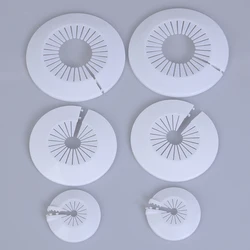2Pcs/set Wall Hole Duct Cover Shower Faucet Angle Valve Pipe Plug Decoration Cover Pipe Fittings Accessories