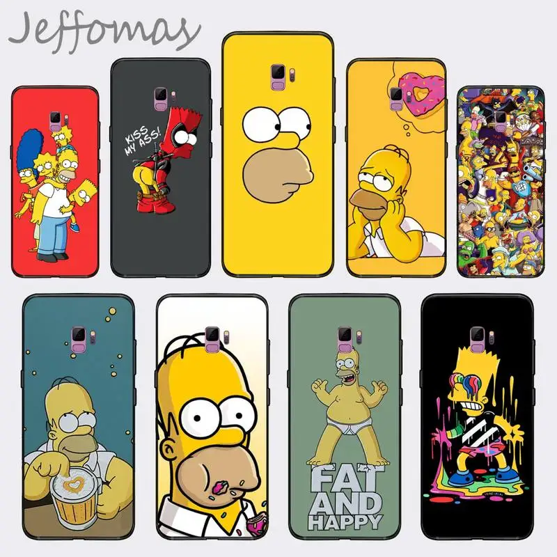 Чехол для телефона Homer J Simpson funny Bart Samsung S6 S7 edge S8 S9 S10 e plus A10 A50 A70 note8 J7 2017 | Мобильные