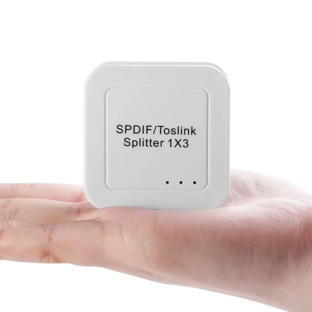 Портативный цифровой оптический разделитель волокон SPDIF TOSLINK 1x3 1 вход 3 выхода