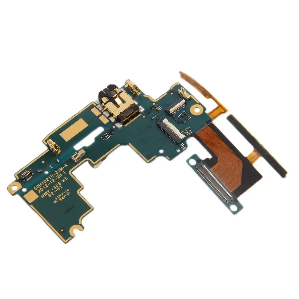 Mainboard Audio Jack Mic Volume Button Flex Cable Repair Part for HTC One M7 801 s 801E 801c 801n Mobile Phone Accessories