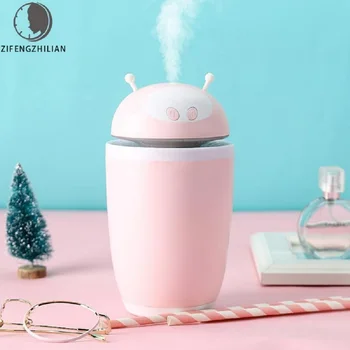 

500ml USB Time Air Humidifier Ultrasonic Aroma Diffuser For Car Essential Oil Aromatherapy Diffusers with Watch Time LED Light