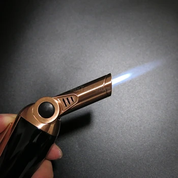 

COHIBA High Grade Windproof 1 Jet Torch Flame Cigar Table Lighter Cigarette Torch Lighters Metal Gun Lighter With Gift Box