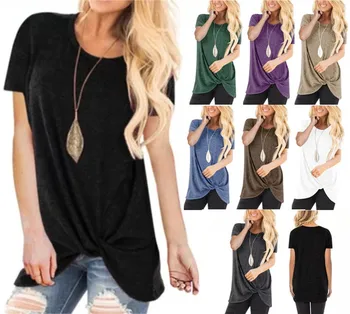 

OWLPRINCESS The new summer 2019 round collar coat short sleeve T-shirt