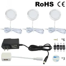Под светодиодный свет шкафа шайба свет кухня лампа DC12V шкаф-витрина шкаф лампы витрина декоративное освещение