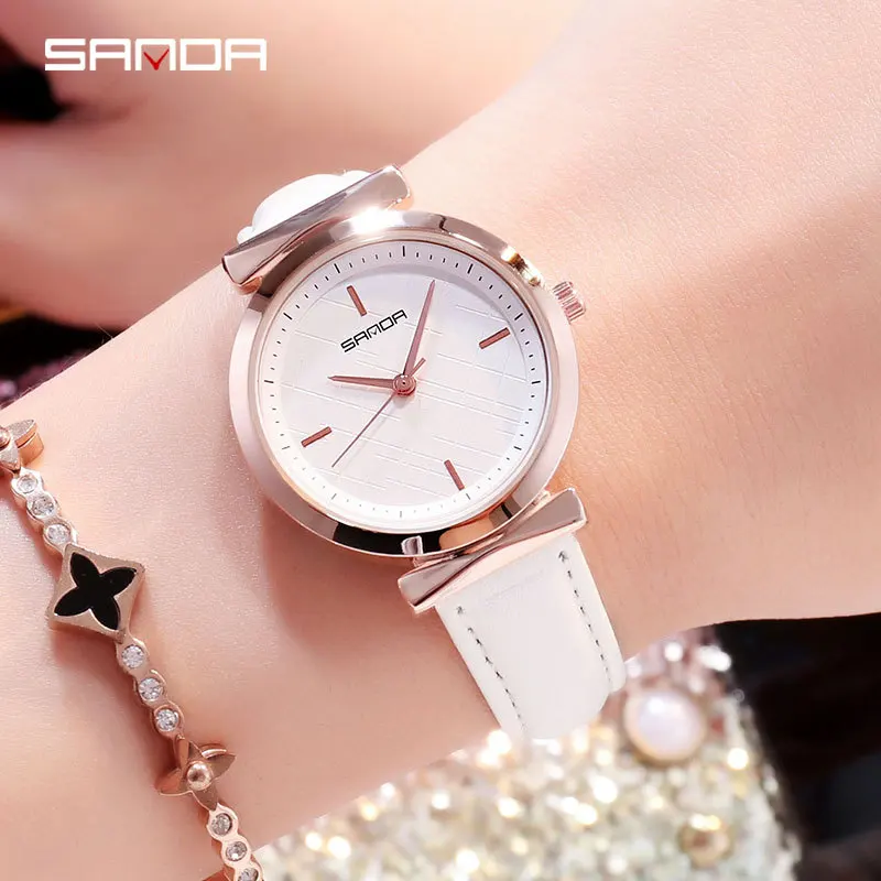 

SANDA New Style Girl'S Watch Korean-style Retro Trend Small Fresh Trending WOMEN'S Watch Measuring Waterproof Quartz Watch