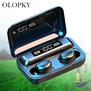 

2200mAh One Touch TWS Wireless Bluetooth Earphone Headphones 5.0 Waterproof Headset Earbud With Mic Charging Box For Smartphones