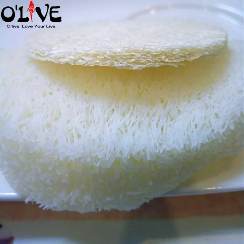 10 шт. Губка из натуральной люфы Многослойная губка для Ванной Душа Luffa скребок для ног очищающая для лица очищающая средство для снятия макияжа
