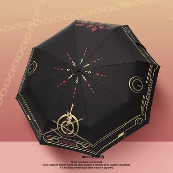 

Anime Fate/stay night Gilgamesh Jeanne d'Arc Alter Portable Folding Sun Rain Umbrella Japanese Men Women Umbrella Xmas Gifts