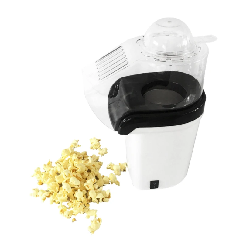 

Popcorn Machine Hot Air Popcorn Popper + Popcorn Maker wtih Measuring Cup to Measure Popcorn Kernels + Melt Butter - White(EU Pl