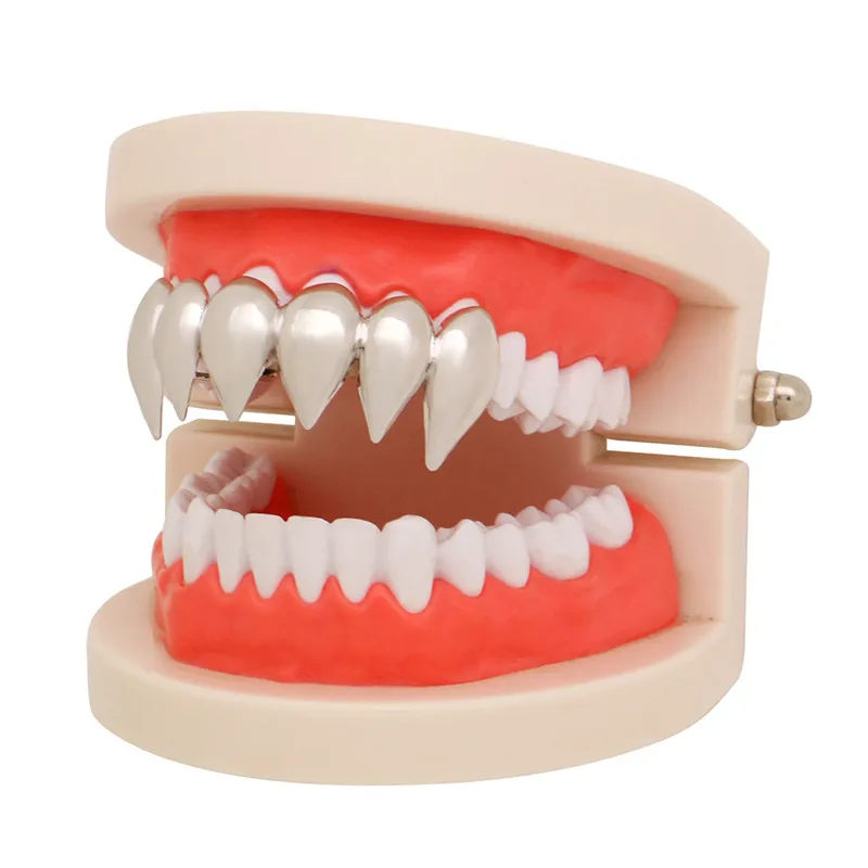 

Fashion Gold Teeth Grills Top & Bottom Dental Mouth Teeth Party Tooth Tooth Bling Teeth