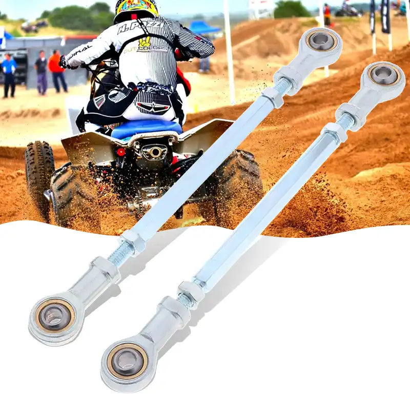 Adjustable ATV Steering Shaft Tie Rod Rack Kit & L & R Hand Tie Rod