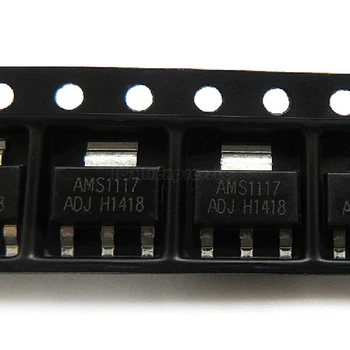 

100pcs/lot AMS1117-ADJ AMS1117 ADJ SOT223 AMS1117-ADJ SOT-223 New original free shippin In Stock