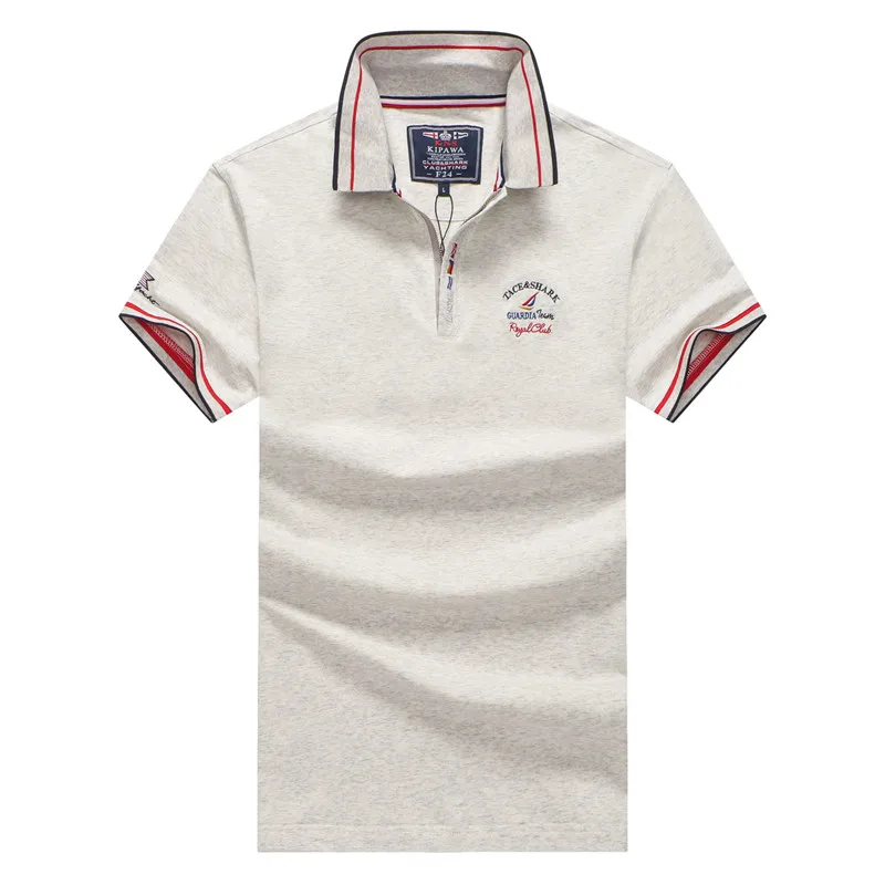 Tace & Shark-Polos de algodón 95% para ropa informal transpirable, con bordado de alta calidad, a la moda, marca famosa - AliExpress Ropa de hombre