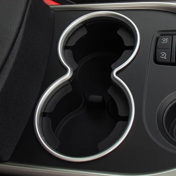 

ABS Car water cup holder decorative frame sticker for LHD RENAULT KADJAR 2015 2016 2017 2018