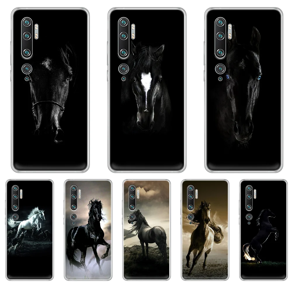 Чехол для телефона black horse чехол XIAOMI MI 3 4 5 5X 8 9 10 se max pro a2 9T note lite прозрачный красивый