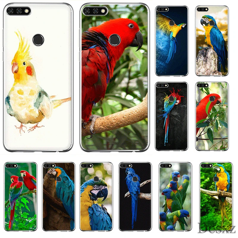 Mobile Phone Case TPU for Huawei P30 P20 P10 P8 P9 Lite Pro P Smart Z Plus Cover Parrot | Мобильные телефоны и аксессуары