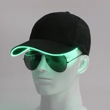 

Luminous Running Peaked Cap Advertising Optical Fiber Luminous Mountaineering Sun HatLEDLuminous Baseball Hat