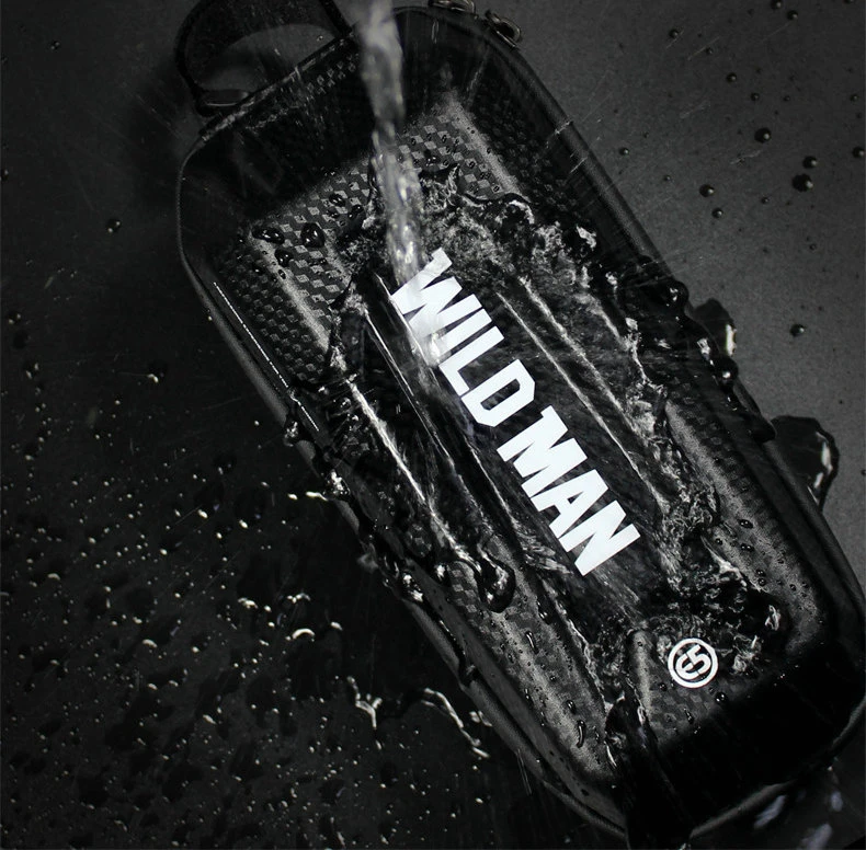 WILD MAN Bicycle Bag Triangle Frame Pannier MTB Road Cycling Top Tube Bag EVA Shell Waterproof for Repair Tools bolsa bicicleta (9)