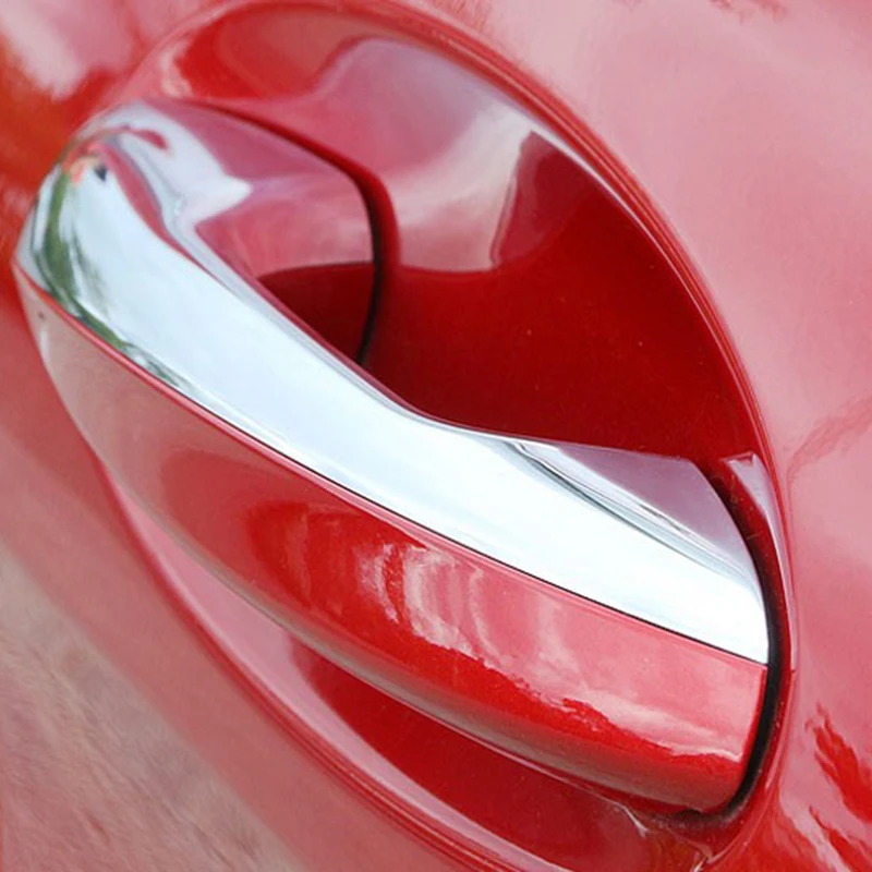 For Mercedes Benz W205 CClass C200 C180 GLC260 Car Accessories Door Handle Trim ABS Sticker 5pcs/set For LHD