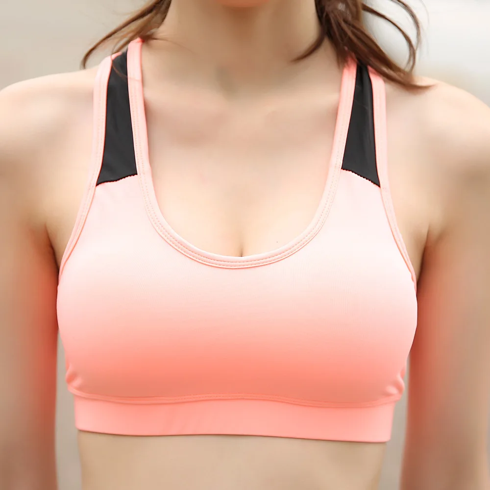 Women Racerback Tank Top Yoga Fitness Workout Gym Wireless Padded Sports Bra 