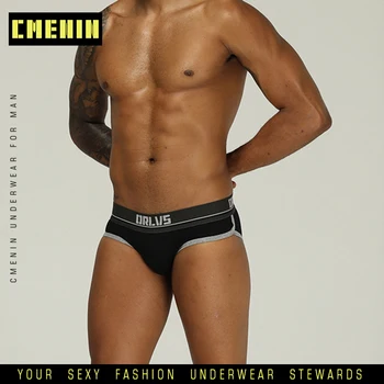 

New Arrival Cotton Letter Low waist Sexy Undenwear Men Jockstrap Briefs Men's UnderwearBikini Gay Men Underwear Male Jock Strap