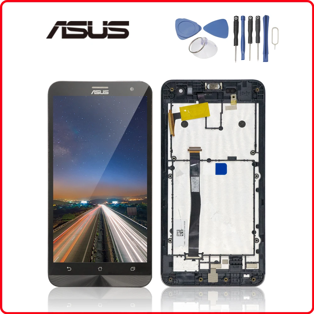 

Original For ASUS Zenfone 5 LCD Display Touch Screen with frame Digitizer Assembly For ASUS Zenfone 5 T00J A500KL A500CG A501CG