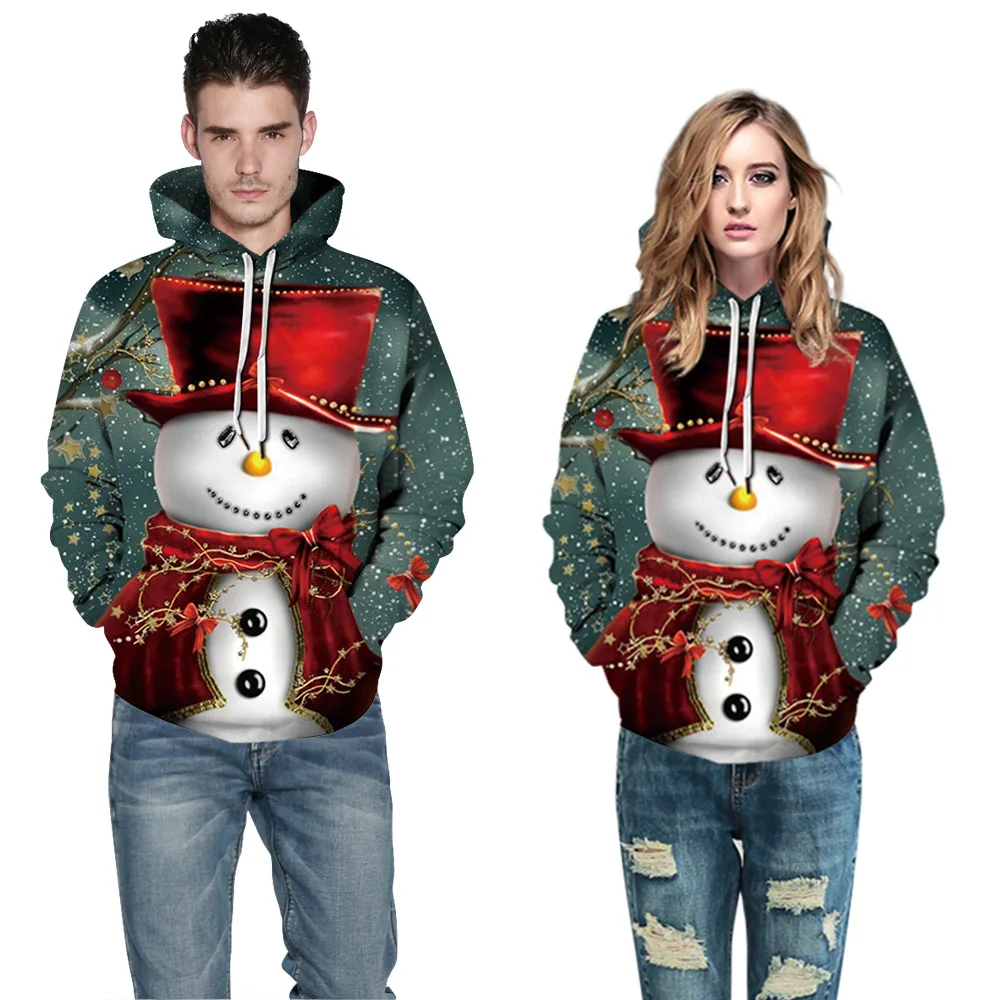 Новейший 3D принт Рождественский Снеговик Лось тематический пуловер толстовки для женщин/мужчин повседневные свободные свитшоты больших размеров Femme подарок