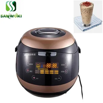 

110v 220v 5L Commercial automatic Bubble tea cooker machine boil taro red bean pot boba cooking machine Tapioca pearl cooker