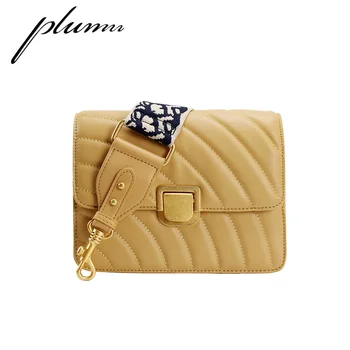 

Plumn Women's Diagonal Casual Small Square Bag Simple Shoulder Bag Leather