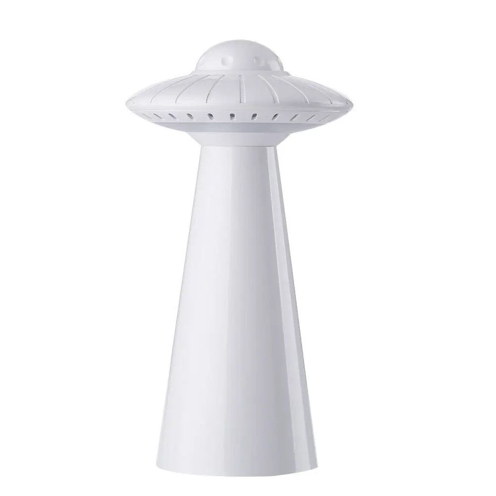 Table Lamp LED Light Reading Eye Protection Gift UFO Design Stepless Dimming No Flicking Solid USB Rechargeable ABS Home
