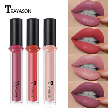

TEAYASON 12 Colors matte lip gloss lipstick purple lipgloss nude lip tint waterproof maquillaje lipstick Long lasting tintTSLM1