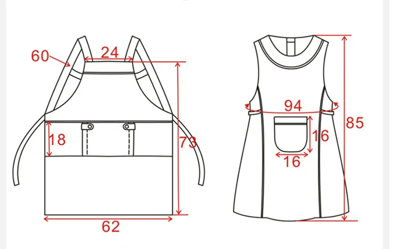 Хлопковое кухонное платье-передник для женщины черный розовый Кофейня Официантка Регулируемый слюнявчик рабочие фартуки оборудование для очистки