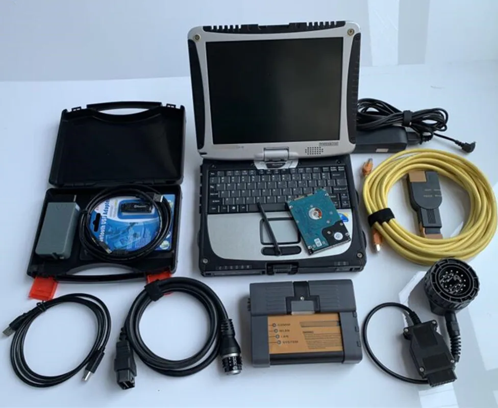 Полный чип VAS5054A OKI ODIS V5.1.3 с инструментами протокола UDS и ICOM A2 для BMW ноутбуком CF19 4G