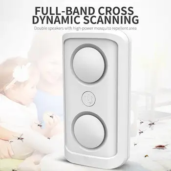 

2 Color Ultrasonic Pest Control Mouse Expeller Multi-Functional Insect Pests Killer Effective Electronic Cockroach Repeller