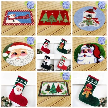 

Quality Cute Christmas Knooppakket Latch Hook Kits DIY Gift European And American Style Smyrna Do It Yourself Latch Hook Kit Diy