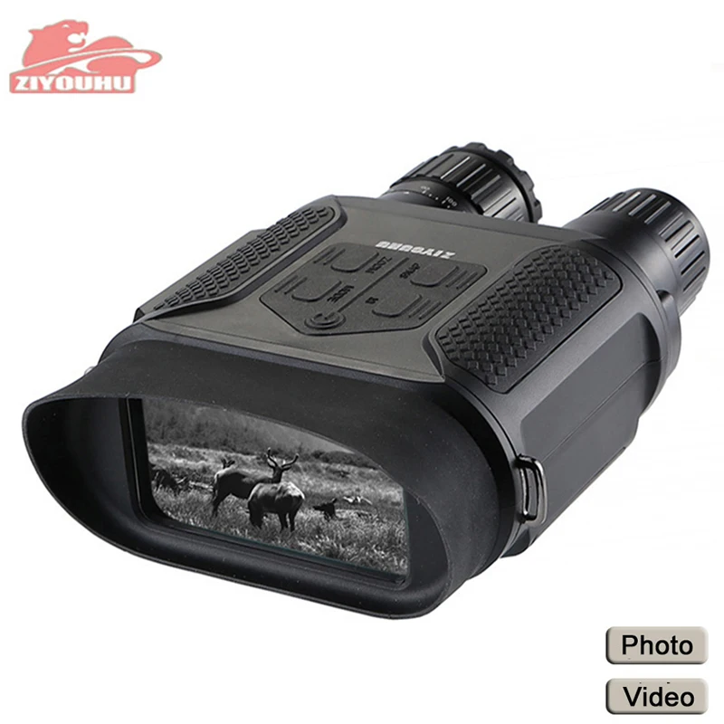 

3.5 - 7X Infrared Digital Night Vision Binocular Telescope 400M Hunting Binoculars HD Camera Video Recorder NV400B Widescreen