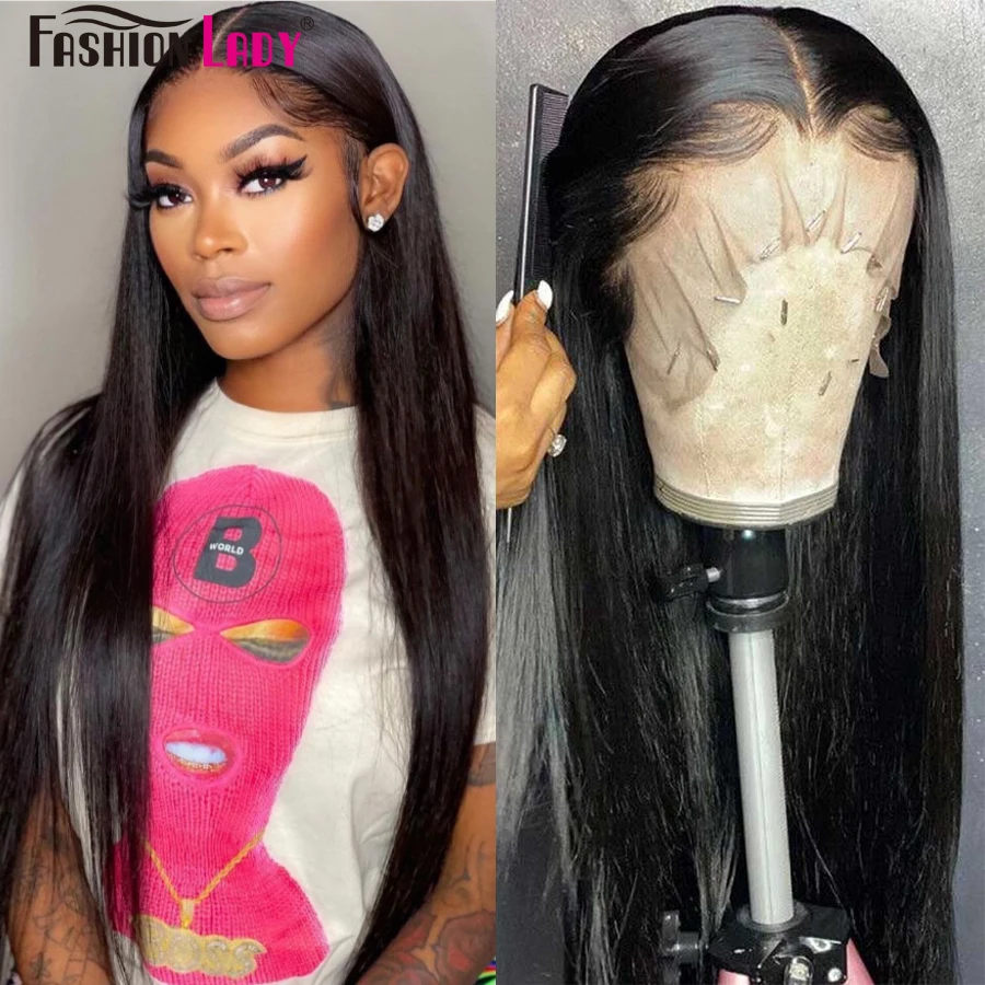 

Парик женский длинный прямой на сетке, 13x6 дюймов, 150%