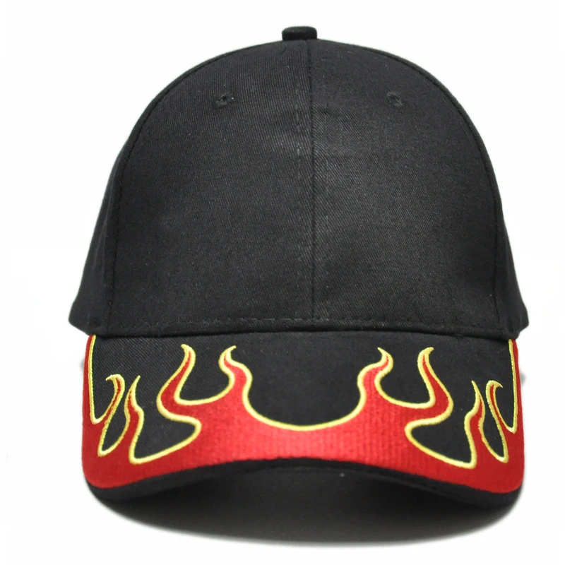 flame baseball cap