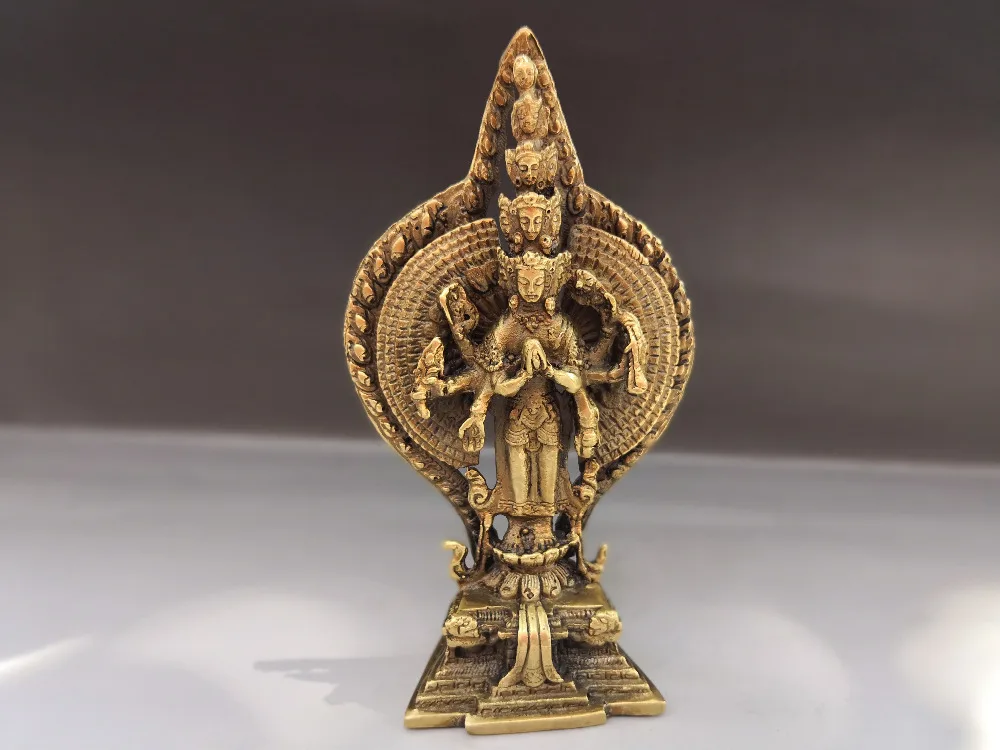 

China Old Tibet Tibetan Buddhism statue Thousand-hand Bodhisattva Copper statue