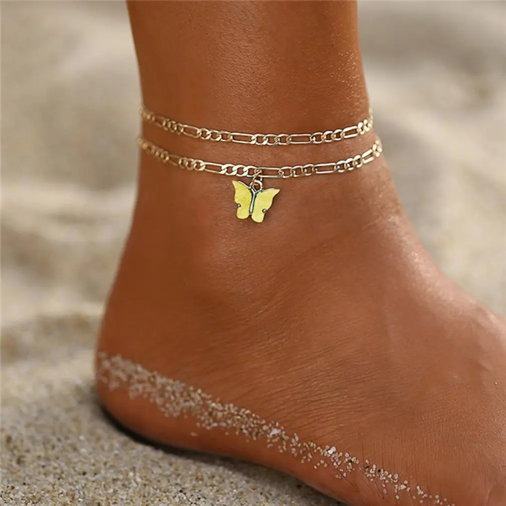2020 New Butterfly Anklets Set for Women Vintage Anklet Beach Foot Bracelet BOHO Jewelry Dropshipping 2020 New Butterfly Anklets Set for Women Vintage Anklet Beach Foot Bracelet BOHO Jewelry Dropshipping