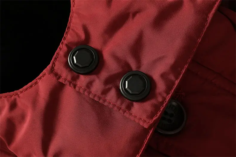 -20 'C Winter Fleece Warm Men Jacket Coats Wind Resistant Autumn Thick Fur Trim Hooded Jacket Mens Cotton Padded 2019 MuLS Brand 19