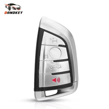 

Dandkey Smart Card Key Shell For BMW 1 2 7 Series X1 X5 X6 X5M X6M F Class 4 Buttons Fob Car Key Insert Blade Fob Case Cover
