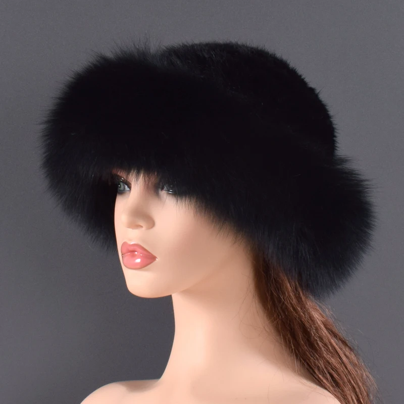 Women Real mink Fur Bomber Hats winter Genuine Fox fur Cap Luxurious Quality Winter hat Elastic Warm Soft Fluffy natural fur hat winter hat,fur hat