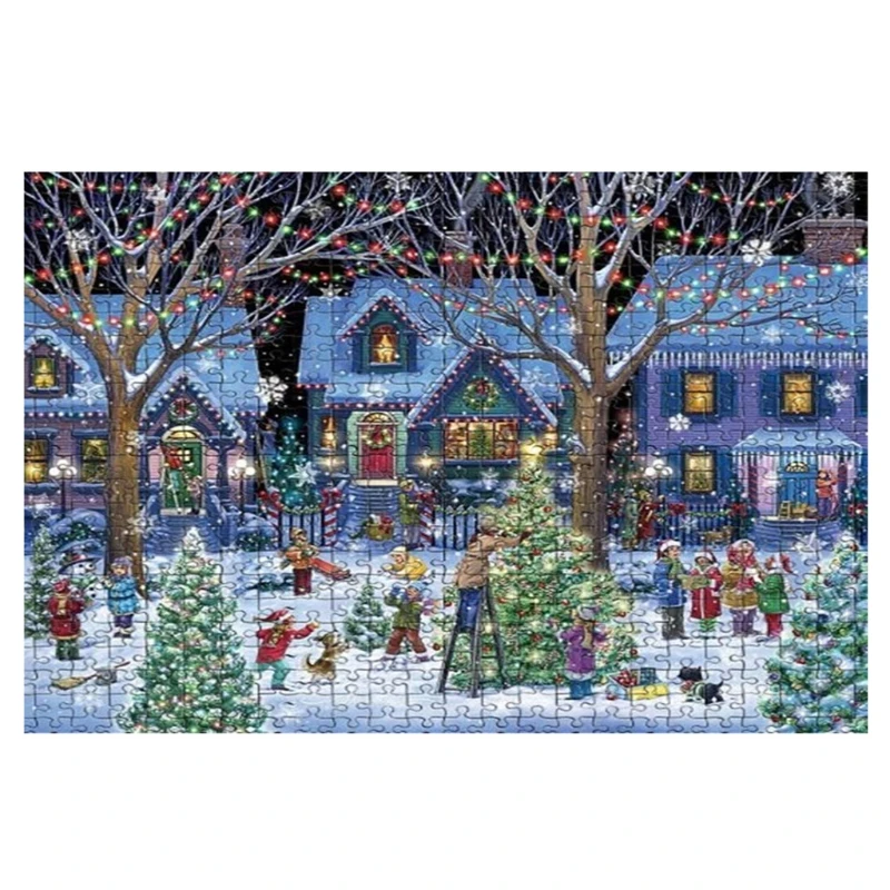 

1000 Piece Merry Christmas Cheer Jigsaw Puzzle Toys Games Personalized Educational Jigsaw Gift for Adult Kids Home Decor