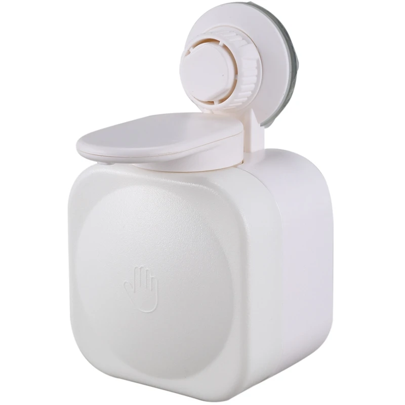 Suction Cup Liquid Shampoo Dispenser ABS Durable Simple Bathroom Kitchen Office School Hospital