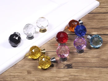 

Fashion Crystal Cabinet Knobs and Handles Colorful Crystal Dresser Drawer Knobs Kitchen Handles Furniture Handle Hardware