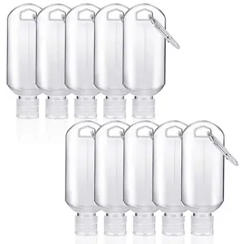 

Portable 60Ml Washing Hand Sanitizer Bottle Safety Anti-Virus Hook Bottle Petg Flip Plastic Bottle Home Travel