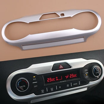 

Silver ABS Console AC Switch Control Frame Trim Panel Interior Styling Fit for Kia Sorento 2016-2020