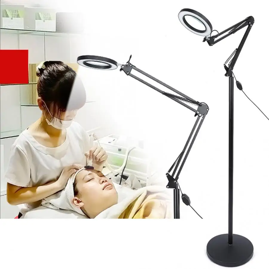LED Tattoo Floor Adjustable Living Room Eye Illumination Magnifying US Plug Salon 4