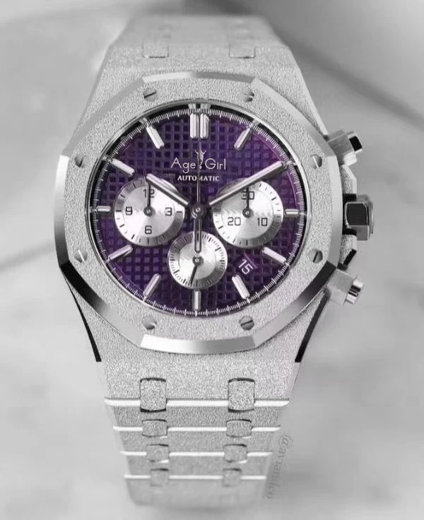 

Luxury Brand New Men Watch Chronograph Sapphire Stainless Steel Silver Matte Crystal Stopwatch Luminous Black Blue Limited AAA+